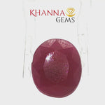 Load and play video in Gallery viewer, 5.72/CT Natural Indian Ruby Stone with Govt. Lab Certificate-16658S208749
