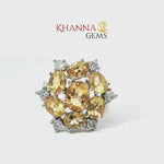 Load and play video in Gallery viewer, 6.73/GM  CITRINE ZIRCON RING Earrings - G0537