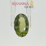 Load and play video in Gallery viewer, 4.32/CT Natural Peridot Stone With Govt. Lab Certificate-110475