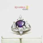 Load and play video in Gallery viewer, 4.46/GM  AMETHYST ZIRCON RING Earrings - G0511