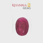 Load and play video in Gallery viewer, 4.95/CT Natural Ruby Stone with Govt. Lab Certificate-134908