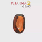 Load and play video in Gallery viewer, 8.51/CT Natural Hessonite Stone with Govt. Lab Certificate-2470D7508
