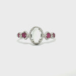 Load and play video in Gallery viewer, 1.88/GM  MOON STONE RUBY RING Earrings - G0579