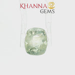 Load and play video in Gallery viewer, 5.96/CT Natural Green Sapphire stone with Govt. Lab Certificate-106385