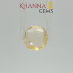 Load and play video in Gallery viewer, 3.14/CT Natural Yellow sapphire with Govt Lab Certificate-120536