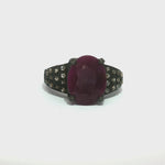 Load and play video in Gallery viewer, Natural Ruby Ring – VJ0022