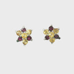 Load and play video in Gallery viewer, 3.40/GM Royal Citrine-Garnet Earrings - G0039
