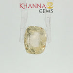 Load and play video in Gallery viewer, 4.67/CT Natural Yellow Sapphire with Govt Lab Certificate-133416