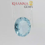 Load and play video in Gallery viewer, 4.64/CT Natural Blue Topaz Stone With Govt Lab Certificate- 124644