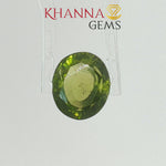 Load and play video in Gallery viewer, 4.07/CT Natural Peridot Stone With Govt. Lab Certificate-110477