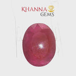 Load and play video in Gallery viewer, 6.50/CT Natural Ruby Stone with Govt Lab Certificate-120461