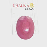 Load and play video in Gallery viewer, 3.76/CT Natural Mozambique Ruby Stone with Govt. Lab Certificate-16658S208750