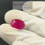 Load and play video in Gallery viewer, 4.09/CT Natural Mozambique Ruby Stone with Govt. Lab Certificate-16489S207699