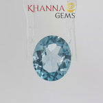 Load and play video in Gallery viewer, 5.28/CT Natural Blue Topaz Stone with Govt Lab Certificate-138027
