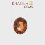 Load and play video in Gallery viewer, 3.87/CT Natural Hessonite Stone with Govt. Lab Certificate-1073D1409