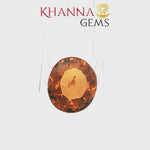 Load and play video in Gallery viewer, 5.51/CT Natural Hessonite Stone With Govt. Lab Certificate-87603