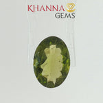 Load and play video in Gallery viewer, 4.46/CT Natural Peridot Stone With Govt. Lab Certificate-DGSL/H1531/CSI/17250