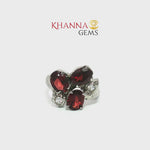 Load and play video in Gallery viewer, 2.80/GM  GARNET ZIRCON RING Earrings - G0371
