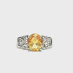 Load and play video in Gallery viewer, 3.89/GM  CITRINE ZIRCON RING Earrings - G0540
