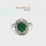Load and play video in Gallery viewer, 4.30/GM  GREEN ONYX ZIRCON RING Earrings - G0610