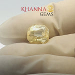 Load and play video in Gallery viewer, 6.75/CT Natural Yellow Sapphire With Govt Lab Certificate (78810)
