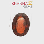 Load and play video in Gallery viewer, 13.29/Carat Natural Hessonite Stone with Govt. Lab Certificate-77853