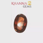 Load and play video in Gallery viewer, 4.29/CT Natural Hessonite Stone with Govt. Lab Certificate-86232