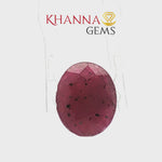 Load and play video in Gallery viewer, 4.91/CT Natural Ruby Stone with Govt. Lab Certificate-136208