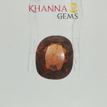 Load and play video in Gallery viewer, 6.52/CT Natural Hessonite Stone with Govt. Lab Certificate-(2928D9578)