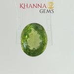 Load and play video in Gallery viewer, 6.60/CT Natural Peridot Stone With Govt. Lab Certificate-7987D31853