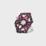 Load and play video in Gallery viewer, 4.85/GM  CITRINE RUBY ZIRCON RING Earrings - G0588