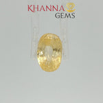 Load and play video in Gallery viewer, 5.50/CT Natural Yellow Sapphire with Govt Lab Certificate-116192