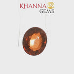 Load and play video in Gallery viewer, 4.46/Carat Natural Hessonite Stone with Govt. Lab Certificate-107550