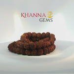 Load and play video in Gallery viewer, FIVE MUKHI RUDRAKSHA MALA (BIG BEADS)- KG01