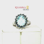 Load and play video in Gallery viewer, 3.75/GM  BLUE SAPPHIRE BLUE TOPAZ RING Earrings - G0644