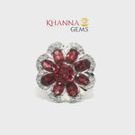 Load and play video in Gallery viewer, 8.22/GM  GARNET ZIRCON RING Earrings - G0557