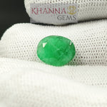 Load and play video in Gallery viewer, 4.61 Carat Natural Panna Stone with Govt. Lab Certified-12210
