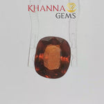 Load and play video in Gallery viewer, 7.37/CT Natural Hessonite Stone with Govt. Lab Certificate-2186D6056