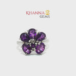 Load and play video in Gallery viewer, 6.00/GM  AMETHYST RING Earrings - G0638