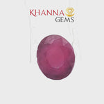 Load and play video in Gallery viewer, 6.48/CT Natural India Ruby Stone with Govt. Lab Certificate-16839S209425