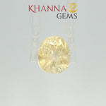 Load and play video in Gallery viewer, 4.65/CT  Natural Yellow Sapphire with Govt Lab Certificate-110009