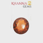 Load and play video in Gallery viewer, 5.44/CT Natural Hessonite Stone with Govt. Lab Certificate-95811