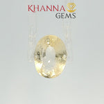 Load and play video in Gallery viewer, 4.76/CT Natural Yellow Sapphire with Govt Lab Certificate-105330