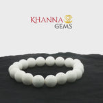 Load and play video in Gallery viewer, Natural White Hakik (Agate) Bracelet