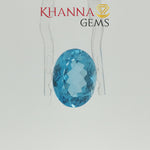 Load and play video in Gallery viewer, 10.10/CT Natural Blue Topaz Stone with Govt Lab Certificate-4079D14667