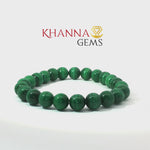 Load and play video in Gallery viewer, Natural Malachite Bracelet (Small Beads)