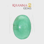 Load and play video in Gallery viewer, 4.68/CT Natural Panna Stone with Govt. Lab Certificate