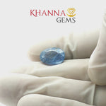Load and play video in Gallery viewer, 6.61/CT Natural Blue Sapphire with Govt Lab Certificate-34410