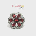 Load and play video in Gallery viewer, 9.12/GM  GARNET ZIRCON RING Earrings - G0558