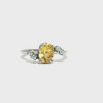 Load and play video in Gallery viewer, 2.50/GM  YELLOW TOPAZ GARNRT RING Earrings - G0572